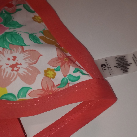 TiniBikini Coral Floral Bikini Set - Picture 3 of 12